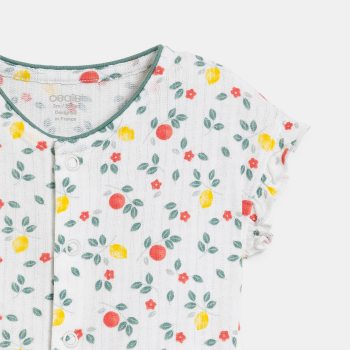 جمبسوت قصيرة من نسيج مزخرف...